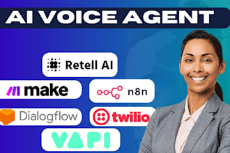 ai voice agent retell ai make com automation elevenlabs vapi twilio integration