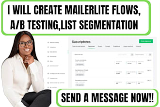 create mailerlite flows ab testing list segmentation and personalization