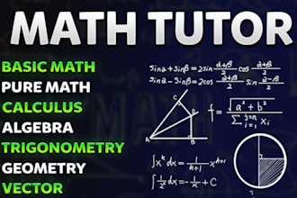 tutor math, calculus, algebra, trigonometry, finite mathematics, number theory