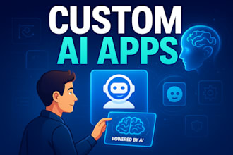 develop ai mobile app, ai website or ai saas software