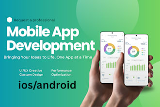 develop responsive IOS app android app creation flutter mobile app development