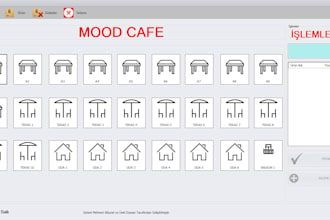 make a cafe project in windows forms application