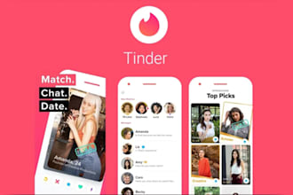 provide ai powered dating app, social chat app, dating website like tinder