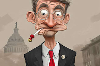 do a political cartoon and caricature for you