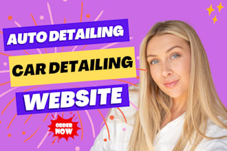 auto detailing car wash website mobile detailing auto repair site car rental