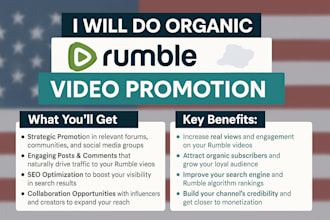 do organic rumble video promotion USA rumble channel shoutout