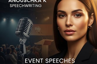 write a heartfelt, memorable wedding speech for any role