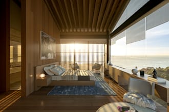 create photorealistic residential 3d interior render