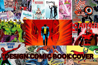 design an amazing comic book cover or webtoon cover