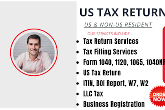 do us tax filling, us tax returns, llc tax, business tax 1120 5472 1040 cpa