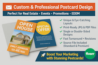 custom postcard flyer design door hanger print ready marketing flyers and flyer