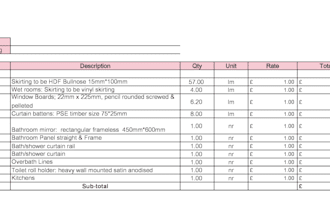 do quantity takeoff from construction drawings into excel