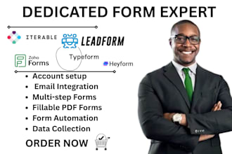 design heyform iterable leadform zohoform typeform wix booking form expert va