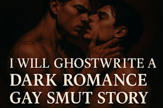 ghostwrite your erotica, romance, dark romance, bdsm gay story