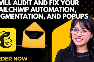 audit and fix your mailchimp automation, segmentation, and popups