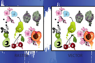 do vector tracing from any format to ai, eps, svg, png pdf in 1 hour