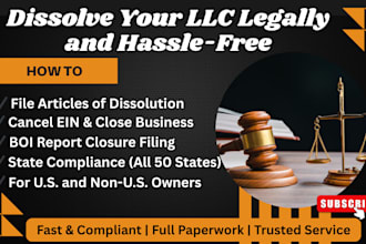 dissolve, terminate, amend or reinstate your US llc and ein cancellation