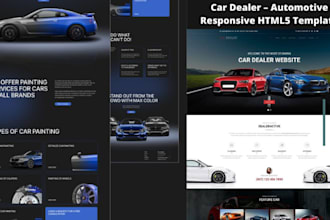 design responsive car dealer website and promoting