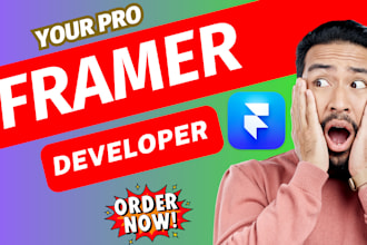 build modern framer website and framer landing page