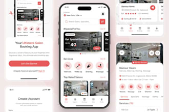build salon booking app, appointment booking app doctor app, pharmacy app