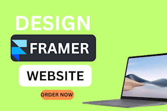 create modern framer website design, framer landing page, framer developer