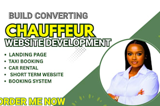 chauffeur website taxi booking website car rental website