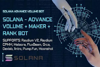 create solana arbitrage bot, solana volume bot, solana pump fun bot mestro bot