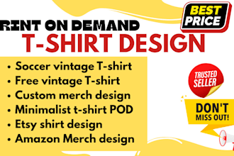 create minimalist and pod tshirt designs for etsy, amazon dog lover tshirt mech
