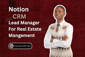 build a notion CRM system for real estate agents and property managers