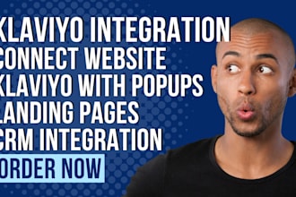 connect website with klaviyo, connect klaviyo with popups, landing pages, CRM