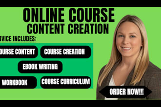 do ebook online course content teachable course creation workbook design