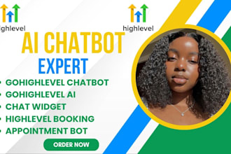 build gohighlevel ai chatbots booking bots chat widgets automate ghl CRM flows