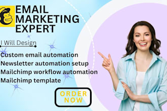 setup mailchimp automation email workflows welcome series ecommerce email automa