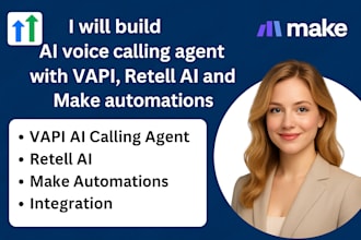 integrate ai voice calling agent with vapi, retell ai and make automations
