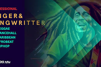 be your male singer  songwriter and vocalist reggae edm afrobeat song
