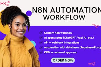 build n8n automation workflows,n8n ai agents, and n8n API integrations
