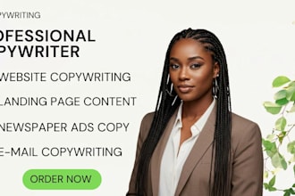 landing page copywritng website copywriting sales copywriting email copywriting