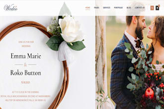 build wedding rsvp birthday conference website   festival event planning website