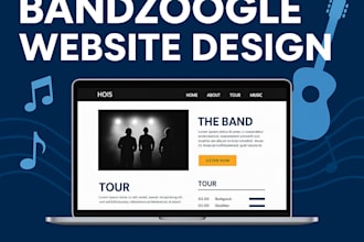 design bandzoogle website, bandzoogle store for dj musicians, producer and bands