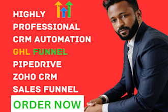 setup crm automation on jobnimbus clio vtiger liondesk follow up boss insightly