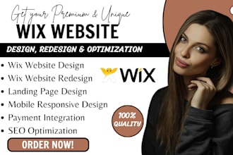 make create wix website redesign wix landing page wix canva website development