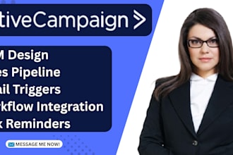 design automate your activecampaign CRM and sales pipeline