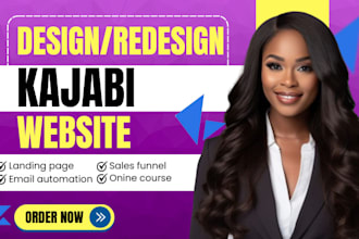 do kajabi website design, kajabi landing page or online course