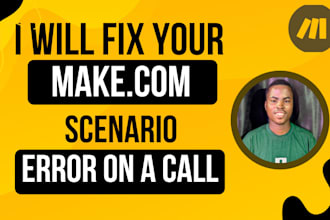 be your make com automation expert to fix your make com scenario on a call