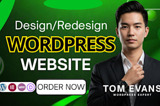 build responsive wordpress website design and web design