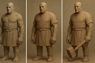 sculpting 3d characters model, toys mask, cosplay action figure for printing
