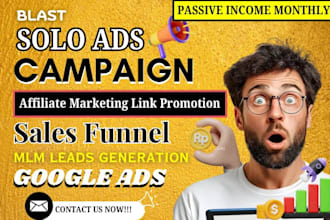 do USA solo ads affiliate link promotion clickbank USA website promotion