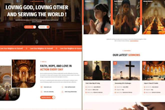 build a responsive church ministry charity donation website