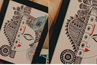 create beautiful mandala illustrations in digital or traditional style