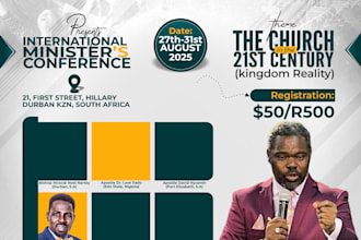 create exceptional church flyer, event flyer in 8hours